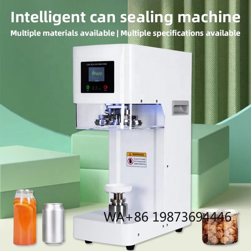 Fully automatic non-rotating can sealer, electric equipment for beverage and cake packaging