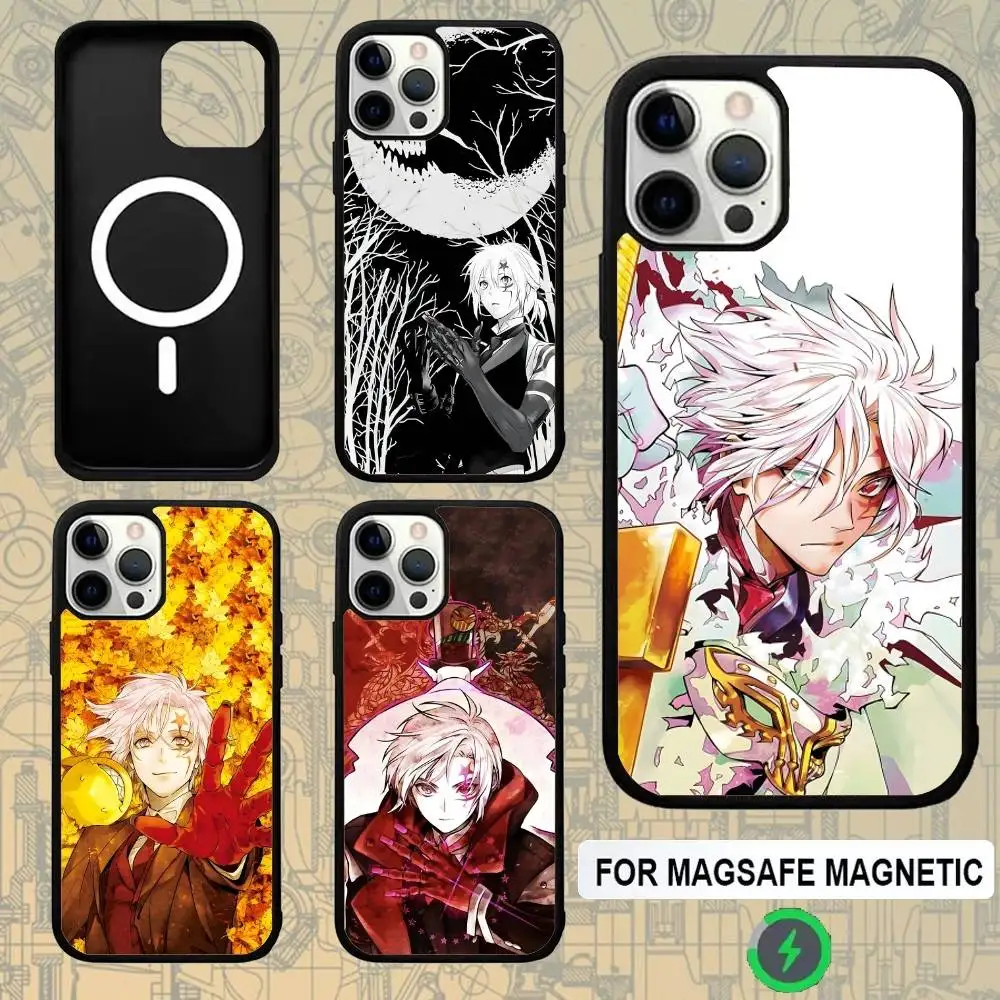 Funda D-D Gray Man para cargador inalámbrico Magsafe para iPhone 15,16,17,13,14,11,12,Pro,Max,Plus,E,Air,Mini