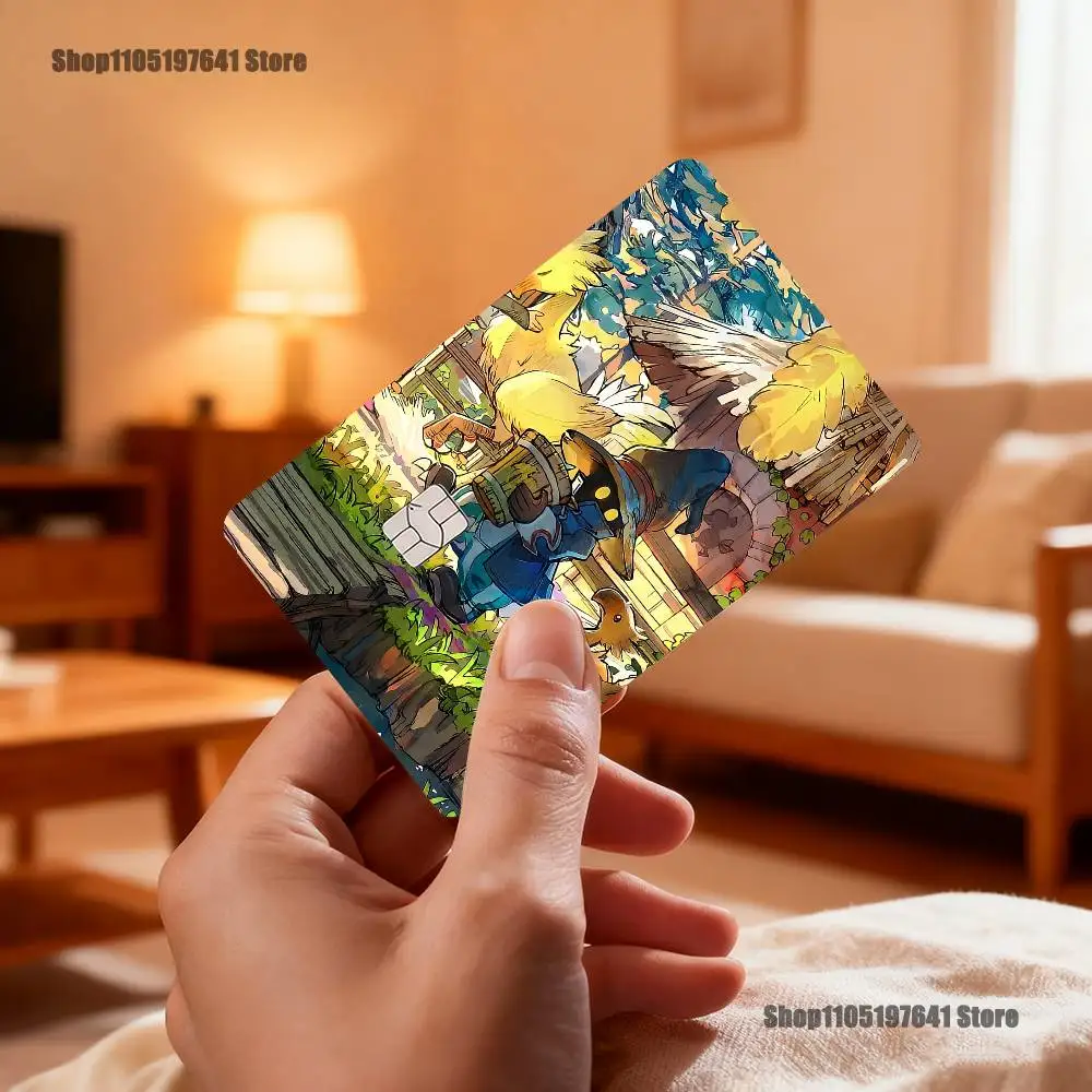 Moogles F-Final Fantasy Vivis Card Stickers Credit Visa Debit Bank Charge Card Bus Metro Waterproof Sticker Decal Decoration