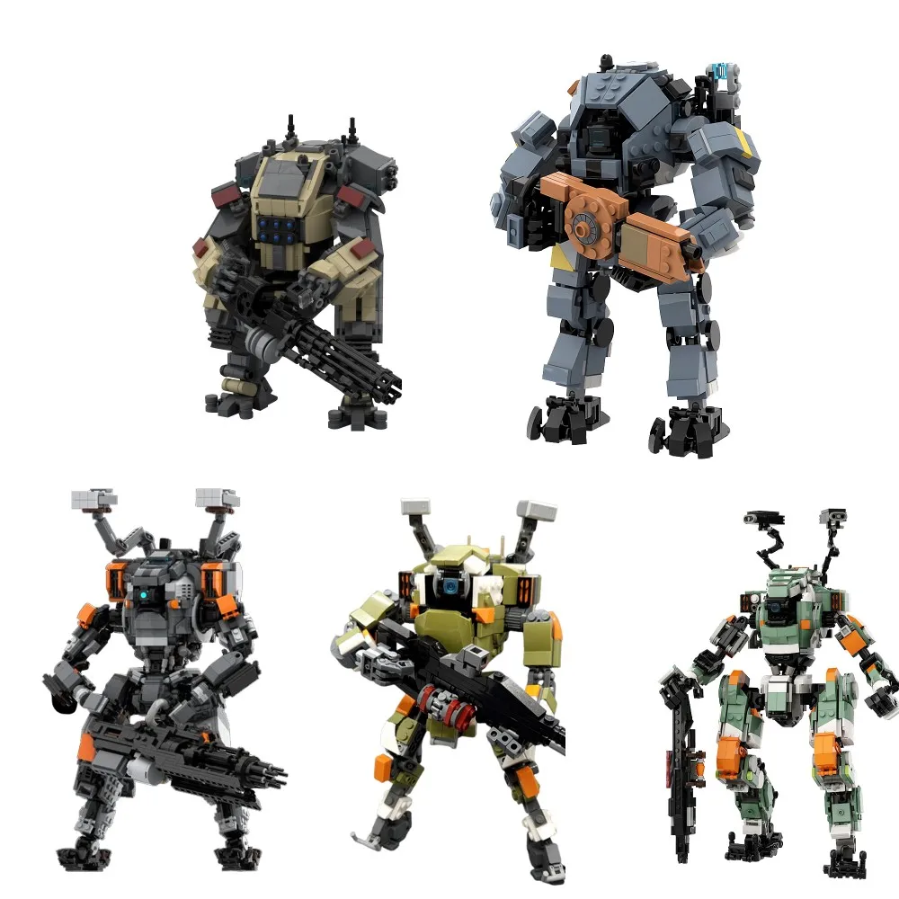 MOC Game Titanfalleds Legion MechWarrior Building Blocks Mechanics Model BT-7274 Bricks FS-1041 Soldiers Assembled Toy Kids Gift