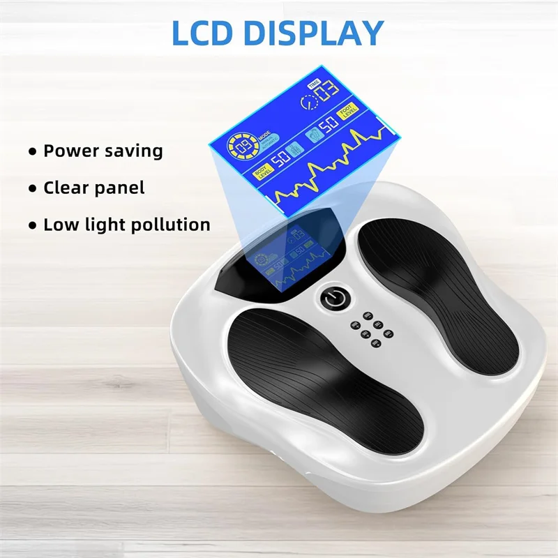 TENS＆EMSプロコンビネーションフットマッサージャー、神経と筋肉の刺激装置、神経障害、循環、ボディ用