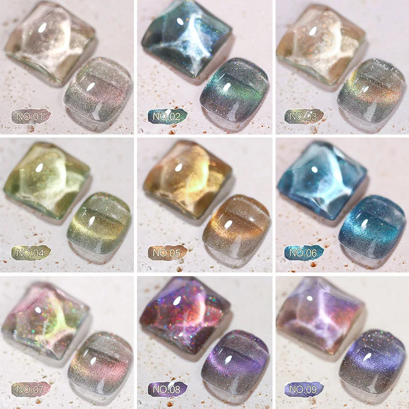 Luxury Shine Nail Gel Bright Lacquer 8ml UV LED Soak Off Gel Glitter Varnish Hybrid Nail Gel Polish For Manicure Nail Art Design
