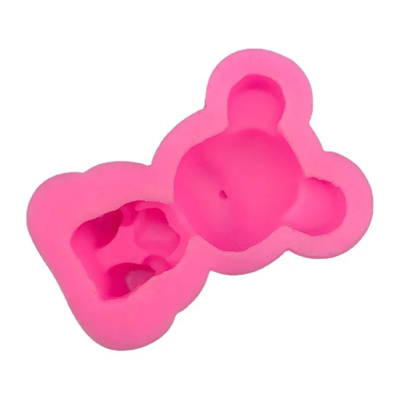 New Valentine's Day Bear Silicone Love Chocolate Cake Mold Fondant Baking Tool DIY Handsoap Moulds Resin Accessories Liquid