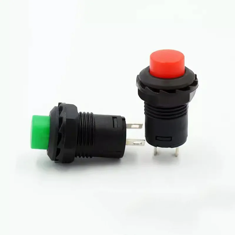 1 قطعة/الوحدة DS-425A مفتاح زر القفل الذاتي أحمر أخضر مع زر مفتوح ذاتي القفل عادة