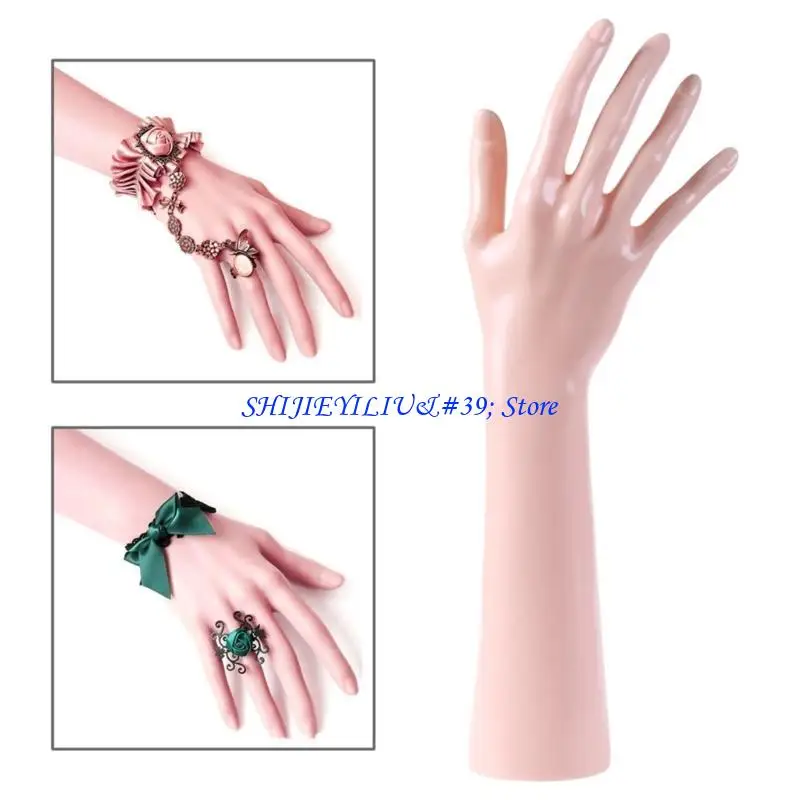 

E21F Art Fake Model Watch Ring Bracelet Gloves Stand Display Mannequin Hand