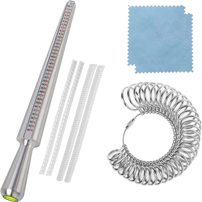 Metalen Ring Sizer Meetinstrument Ring Sizer Meetgereedschap Set Ringmeters