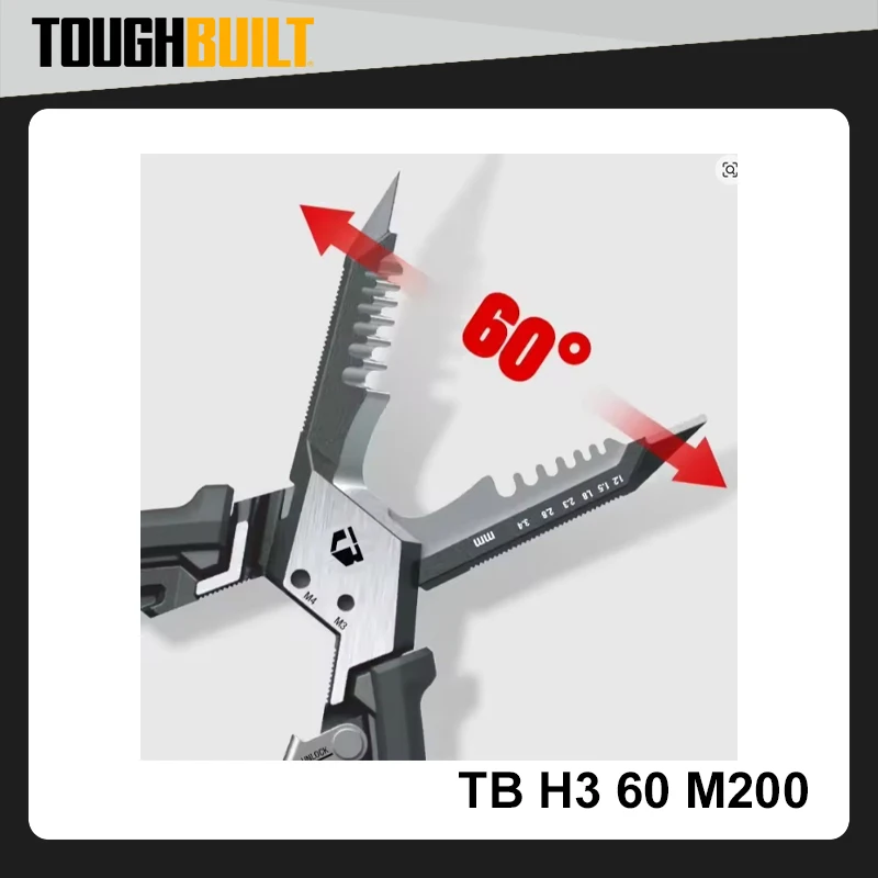 

Оригинальные TOUGHBUILT TB-H3-60-M200 8-дюймовые многофункциональные плоскогубцы для зачистки электромонтажа, ручные инструменты