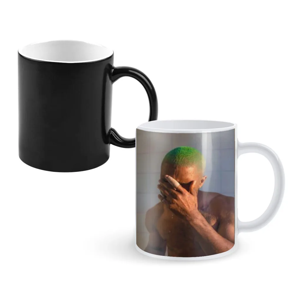 Singer F-Frank O-Oceans Creativity Change Color Chang mug Ceramic mug Hot Coffee Cup Breakfast Cup mug Friend Gift