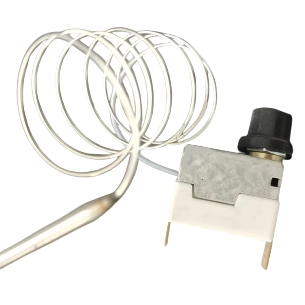 Thermostat Safety Switch for Oven and Fryer with Fixed Temperature Cutoff Points and Standard Mounting Configuration