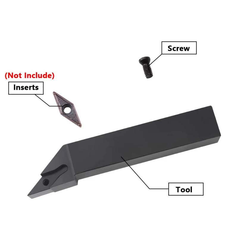 SVJCR/L 10mm 12mm 16mm Lathe Cutter External Turning Tool Holder SVJCR1010H11 SVJCR1212H11 SVJCR1616H11 SVJCR1616H16 CNC Tool