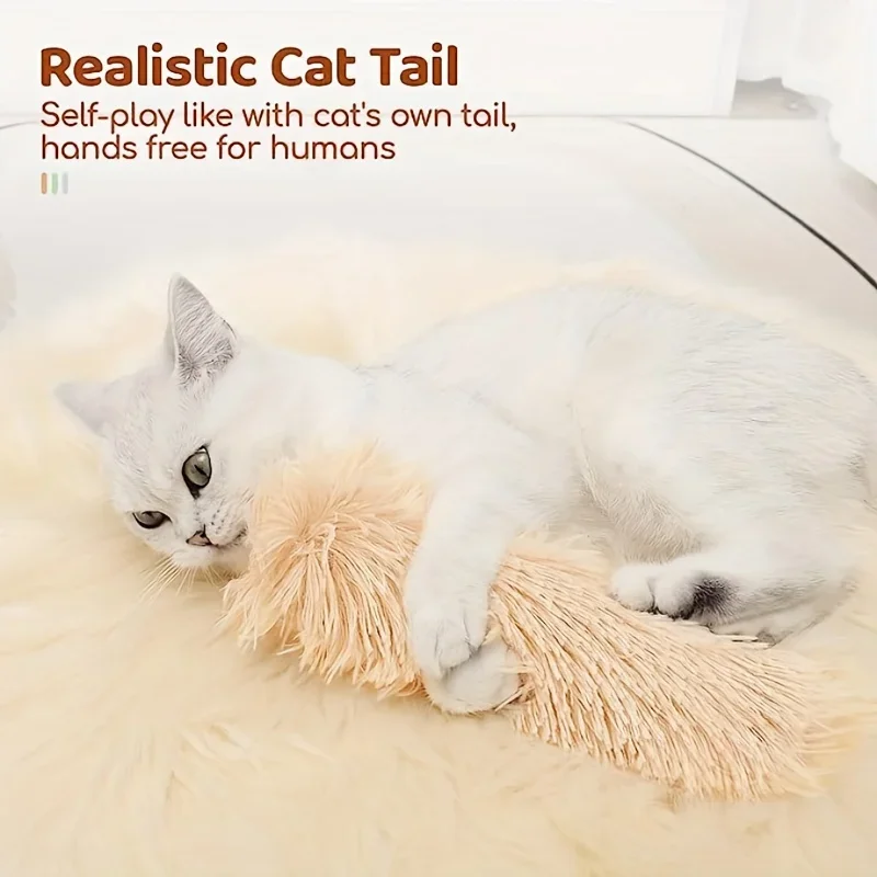 1pc Cat Self-entertainment Toys Plush Strip Pillow Contains Catnip Cat Pillow Companion Cat Toy Pet Supplies