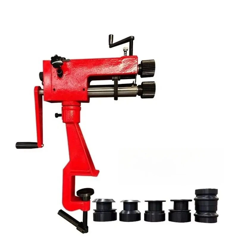 RM08 Manual Sheet Metal Bead Roller Rotary Bending Edge Forming Crimping Machine for Metal Fabrication