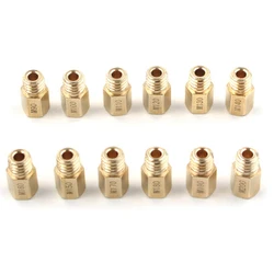12pcs Carburetor Main Jets Nozzle Set Fit for Mikuni VM TM TMX TM24-8001 TM32-1 TM34-2 TM36-2 TM38-101 TM38-5 TM38-85 Flat Slide