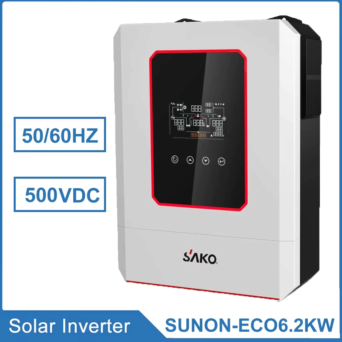 

Солнечный инвертор мощностью 6,2 кВт, контроллер MPPT, обратное управление, встроенная машина, высокоэффективная домашняя система солнечной панели