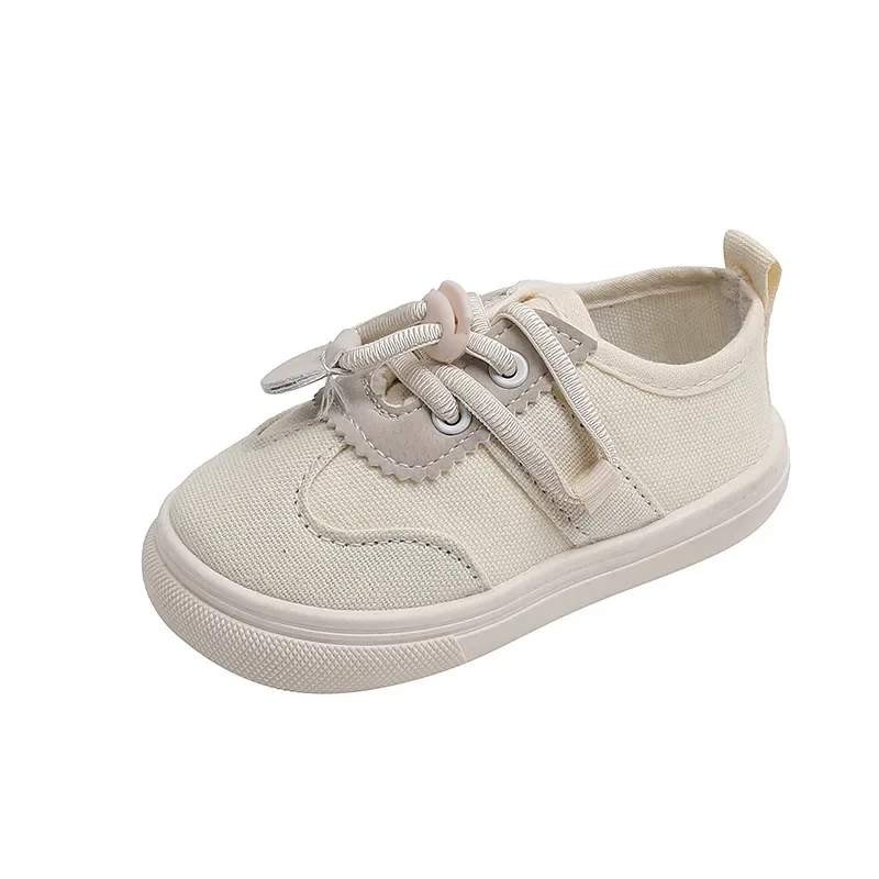 Kids Canvas Shoes Spring Autumn Boys Girls School Casual Shoes Soft Sole Non-slip Toddler Shoes Breathable Children Sneakers