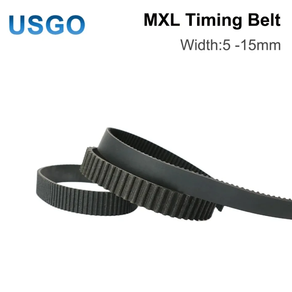 USGO MXL المفتوحة توقيت حزام نقل أحزمة المطاط مع الألياف الزجاجية عرض 5 مللي متر لآلة الحفر بالليزر CO2