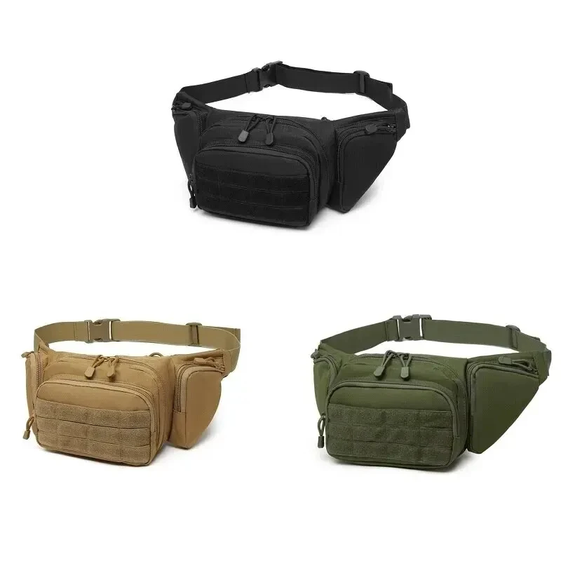 Tactical Fanny Pack Nylon Backpack Hiking Phone Bag Outdoor Sports Safari Hiking Camping Belt C Airsoft Bagcolor