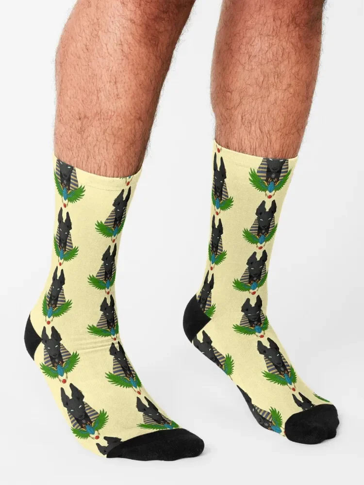 Anubis-Chaussettes chauffantes coordonnantes pour hommes et femmes, chaussettes de football de luxe, chaussettes hip hop