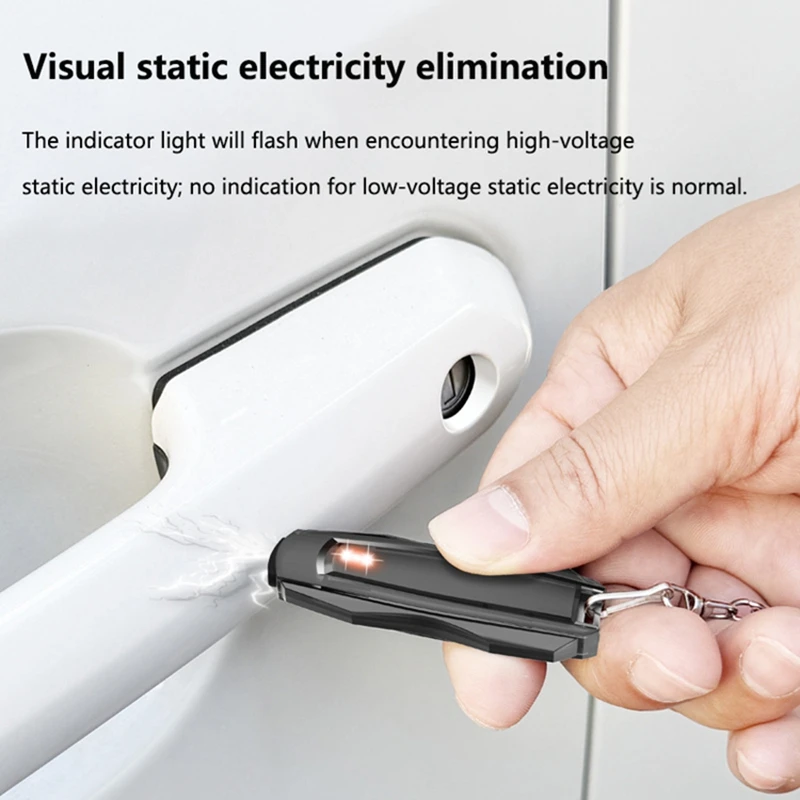 휴대용 정전기 방지 키체인 차량용 정전기 제거봉 겨울철 정전기 방지 차량용품