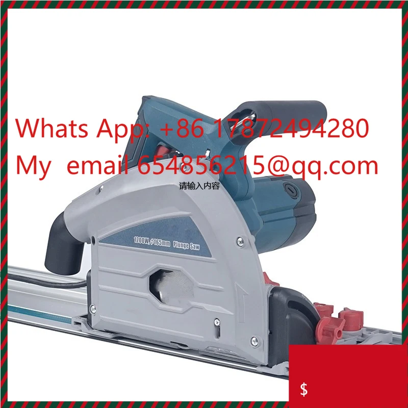 1.4M/2.8M Woodworking Guide Electric Saw 45° Miter Saw Wood Metal Cutting 1200W Multifunctional Woodworking Chainsaw