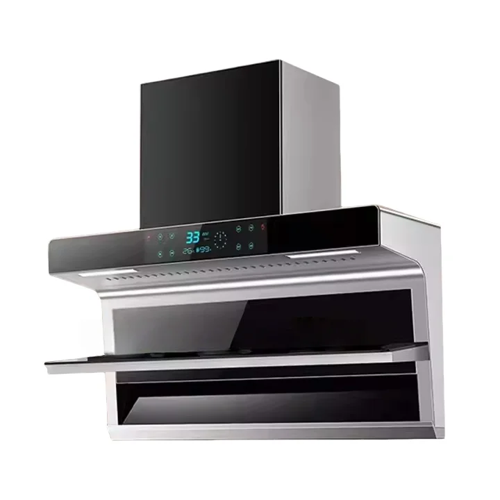 家庭用キッチン、業務用、工業用壁掛け式スマートレンジフード（電動）