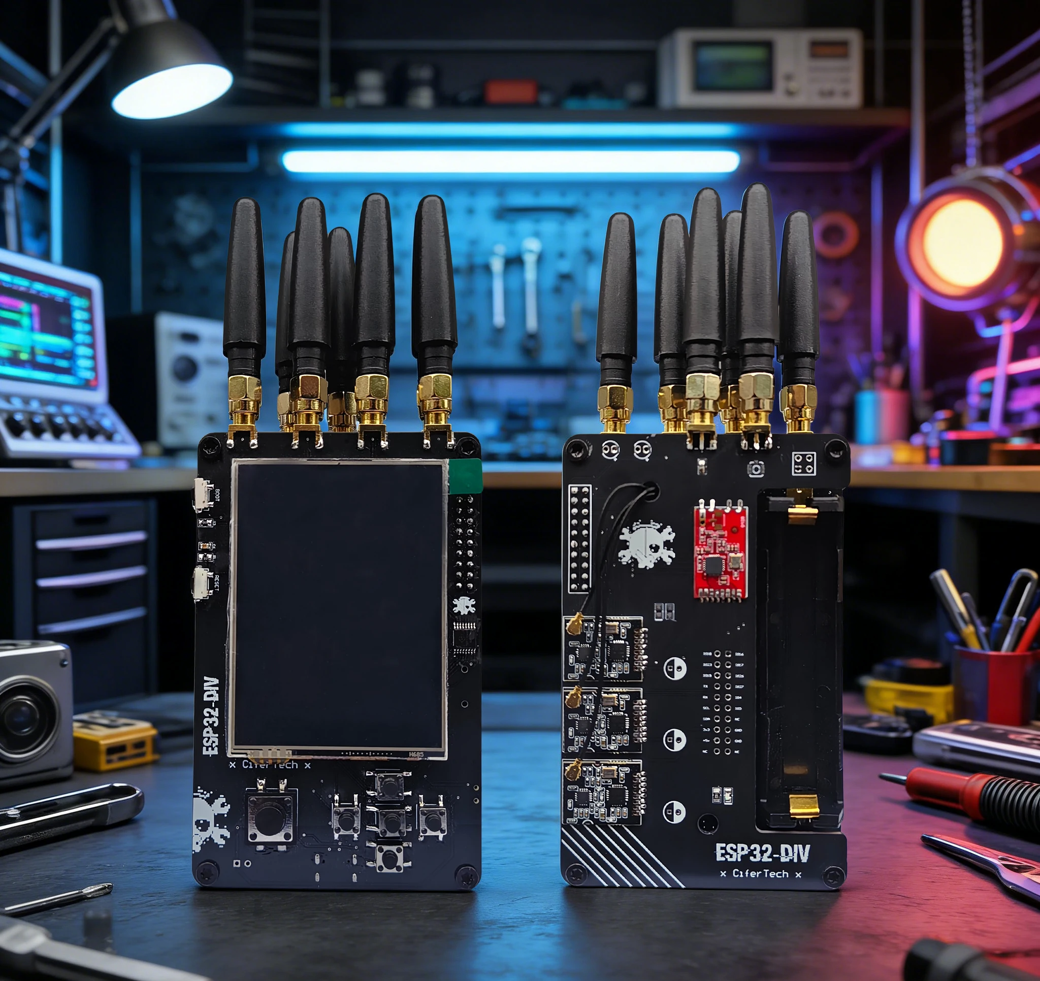 

New ESP32 DIV V1 Development Board Built-In Wi-Fi, Bluetooth 2.4Ghz& Supports Bluetooth Wifi Blocker signal Development Board