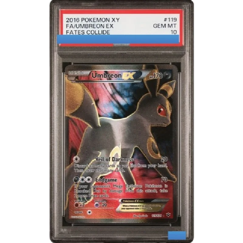 

Proxy POKEMON XY FATES COLLIDE #119 UMBREON EX 119/124 Authentication Grading 10 Collection Game Card