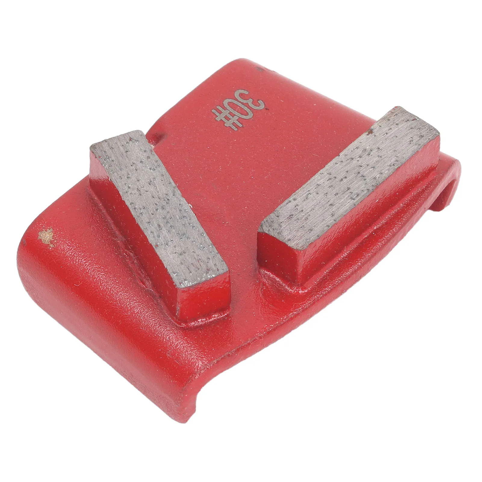 3 stuks diamantslijpschoenen rood trapezium met 2 lange tanden 30 korrel betonnen vloer polijstgereedschap