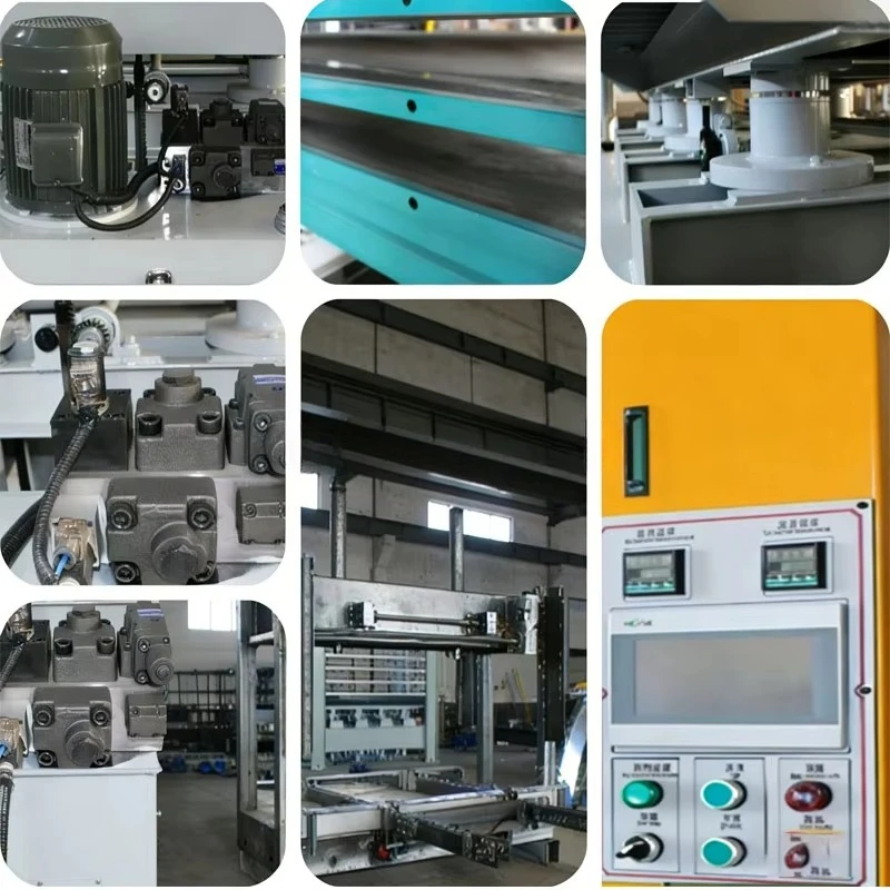 Woodworking Surface Solid Wood Electric Hydraulic Laminating Plywood Veneer Mdf Press Door PLC Automatic Hot Press Machine