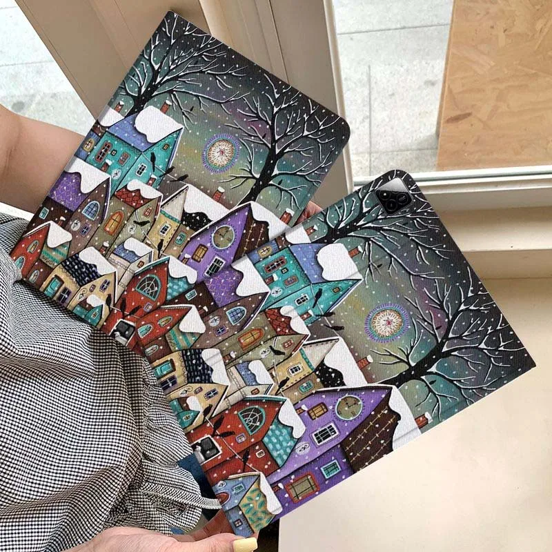 

Cartoon Black Cat Tree Lantern Gift Tablet Case For Xiaomi Redmi Mini Pad SE K 2 4 5 6 7 8 2023 2025 11 8.8 11.2 10.1 Pro