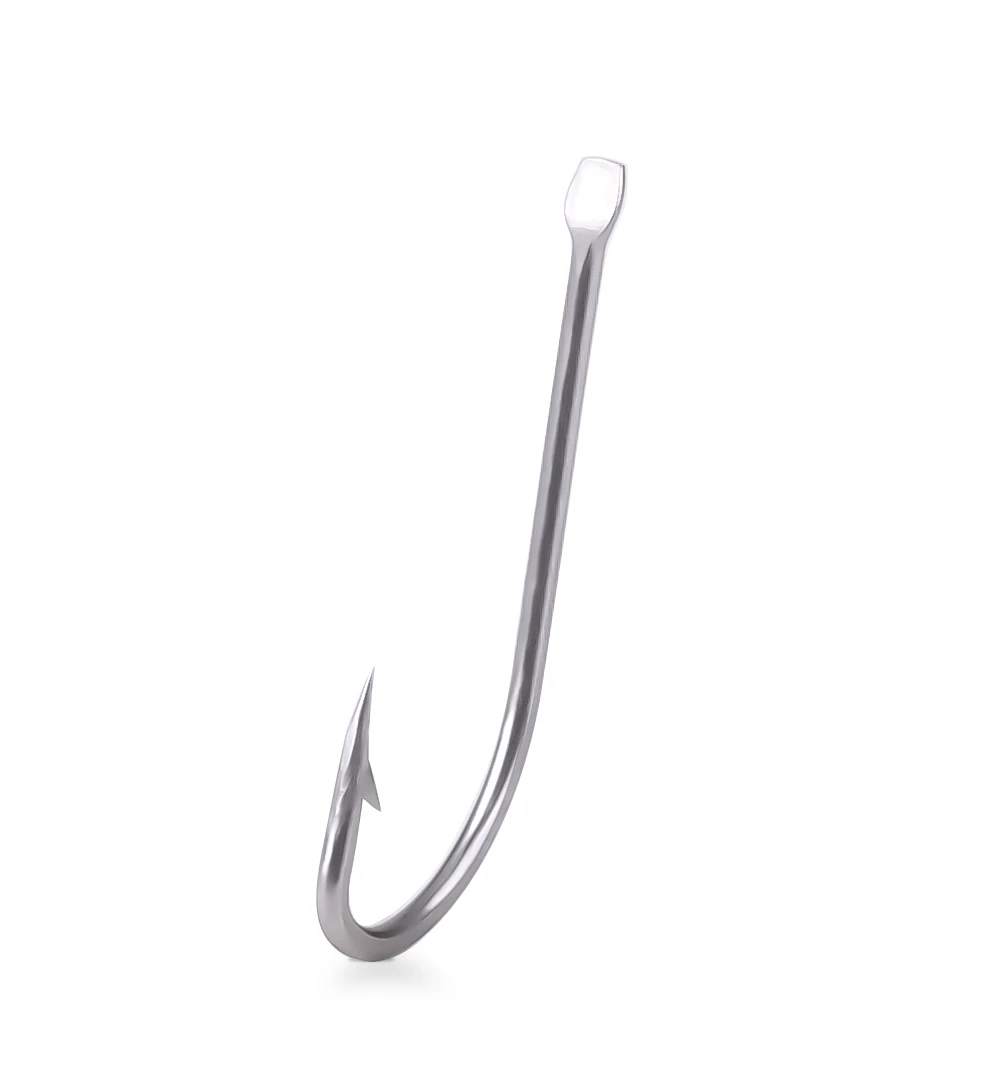 FTK 50 Stück/Set Hochkarbon-Stahl Bronze Angelhaken 1 # -11 # Flacher Runder Karpfenangel-Zubehör Jigkopf mit Widerhaken Pesca – Detail 11