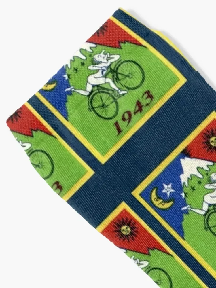 Albert Hoffman LSD Bicycle Day Socks christmas gifts Lots Children's Stockings Men's Socks Women's