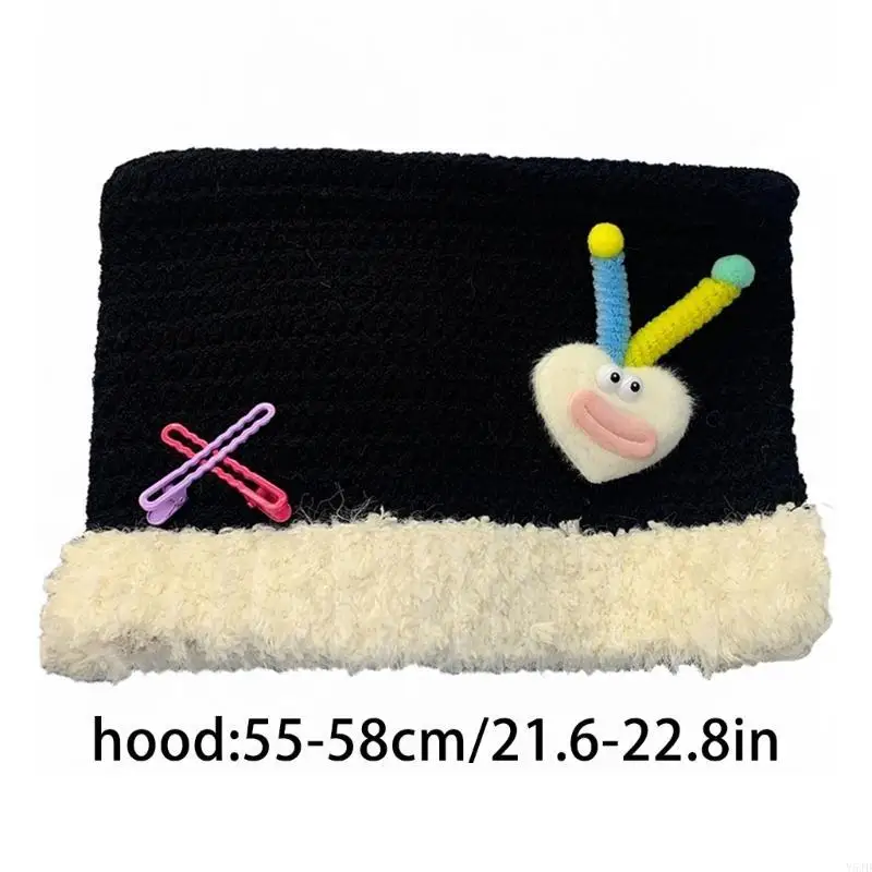 y5jd y2k المراهقون متماسكون في الأذن القبعة قبعة أذن مقاومة للرياح في الهواء الطلق حماية القبعة للفتيات