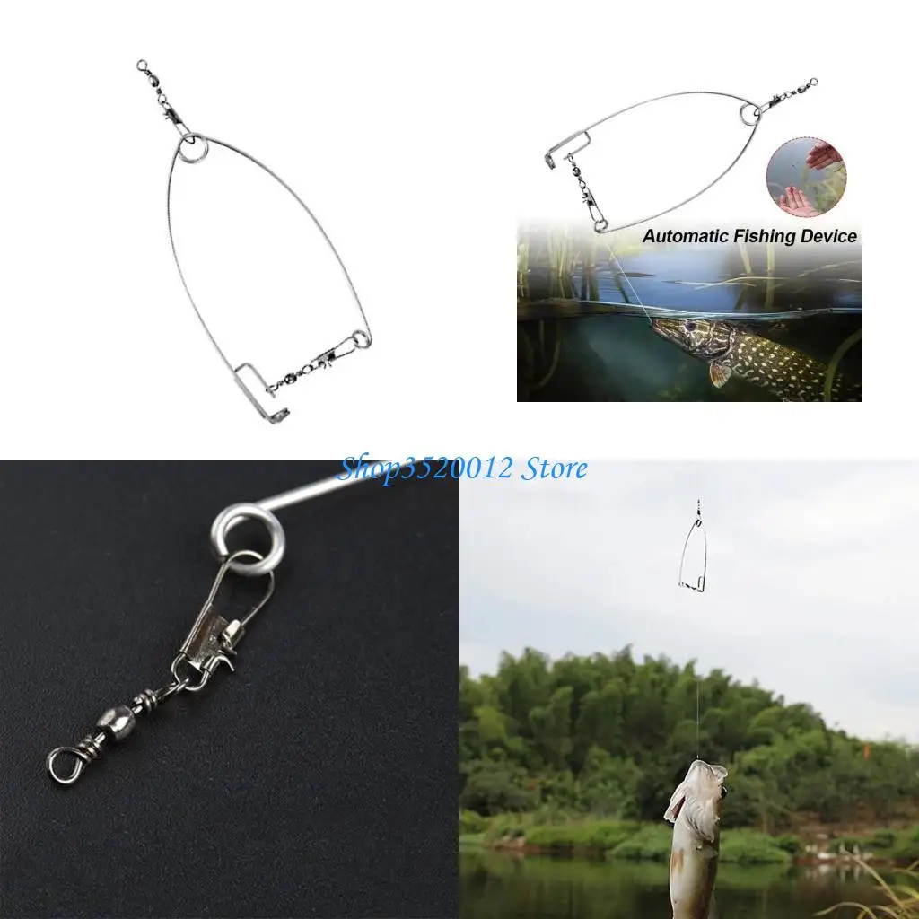 

27RD Automatic Fishing Device Ice Fishing Baits Trap Automatic Fishing Device Speed Springs Actuated Fishing Hook
