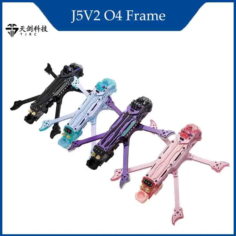 

TJRC J5 V2 Frame KIT 5inch FPV Frame Support O4 Pro Air Unit Digital VTX For FPV Racing Freestyle Quadcopter Drone RC Tools