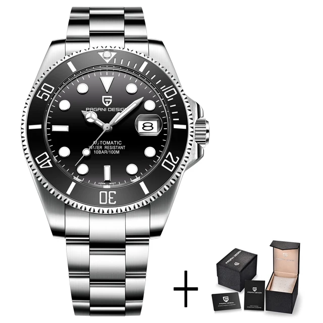 Men's Classic Green Mechanical Watch, Waterproof Gift
