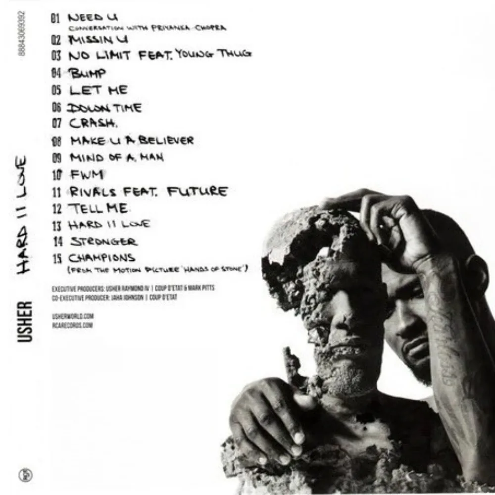 قرص مضغوط Usher Hard II Love - ألبوم R&B المميز - غناء ناعم ونقارب روحية لعشاق موسيقى R&B وجميعها