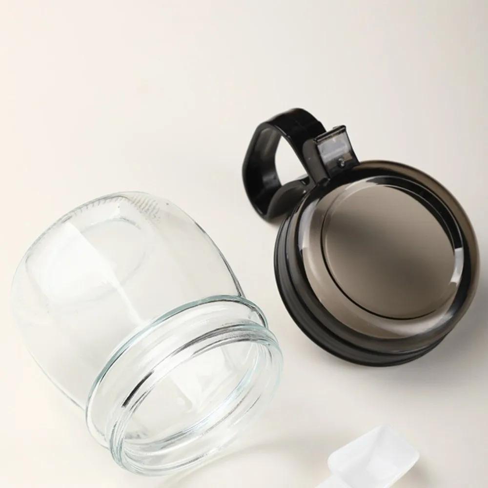 Moisture-Proof Glass Seasoning Jars Large Capacity Sealing Seasoning Canister Transparent Combination Set Kitchen Storage Bottle