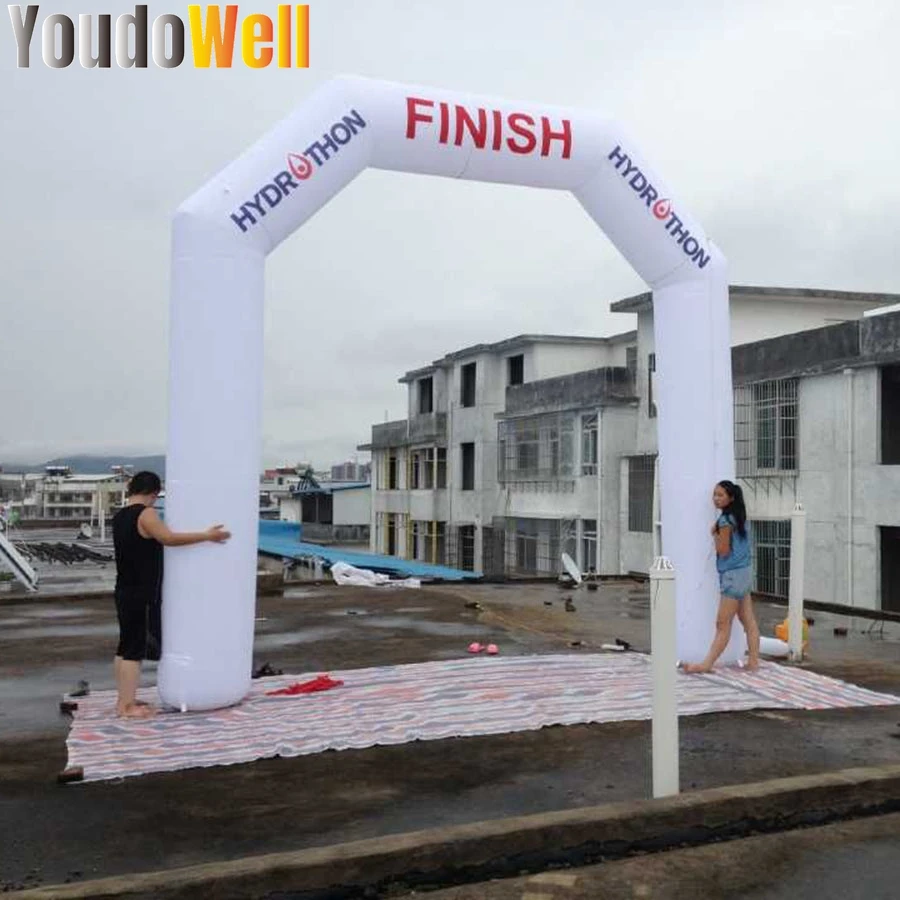 Inflatable White Arched Advertising Campaign