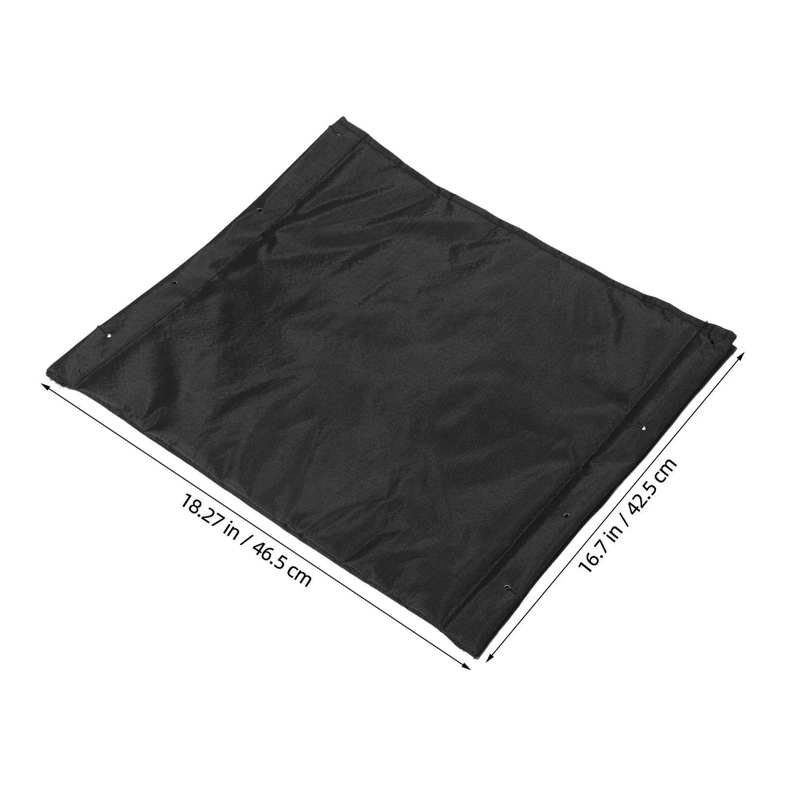 Wheelchair Seat Cushion Black Thickened Oxford Cloth Replacement Seat Pad 18.3x16.7 Inch Universal Fit Moisture Proof Breathable