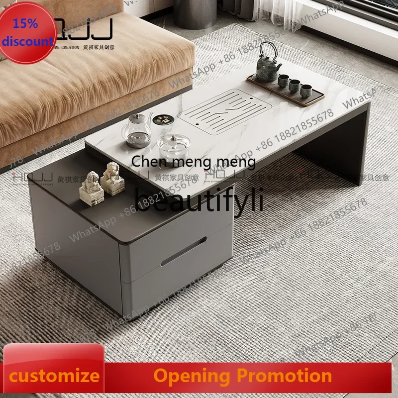 S7486teae Kung Fu tea table for home use, tea table balcony, tea making integrated modern simple office slate