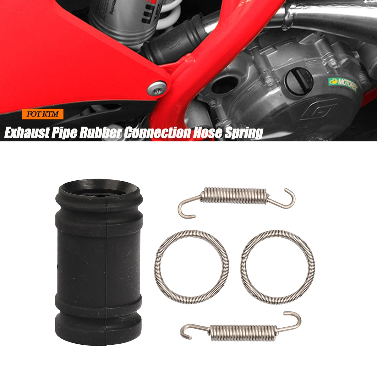 

Motorcycle Exhaust Pipe Rubber Connection Hose Spring For KTM 250 300 EXC SX XC XCW TPI Husqvarna TC TE TEI TX TXI 2017-2023