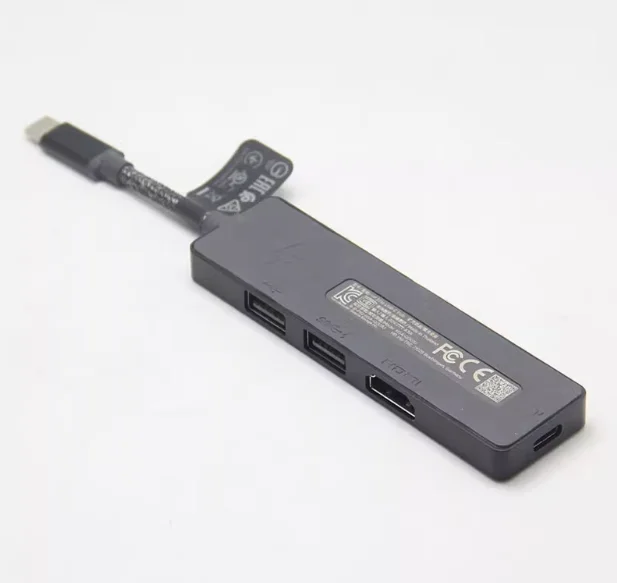 

Для портативной полнофункциональной док-станции HP HSA-Q001U с блоком питания PD 80 Вт, кабель HDMI 4k, 60 Гц