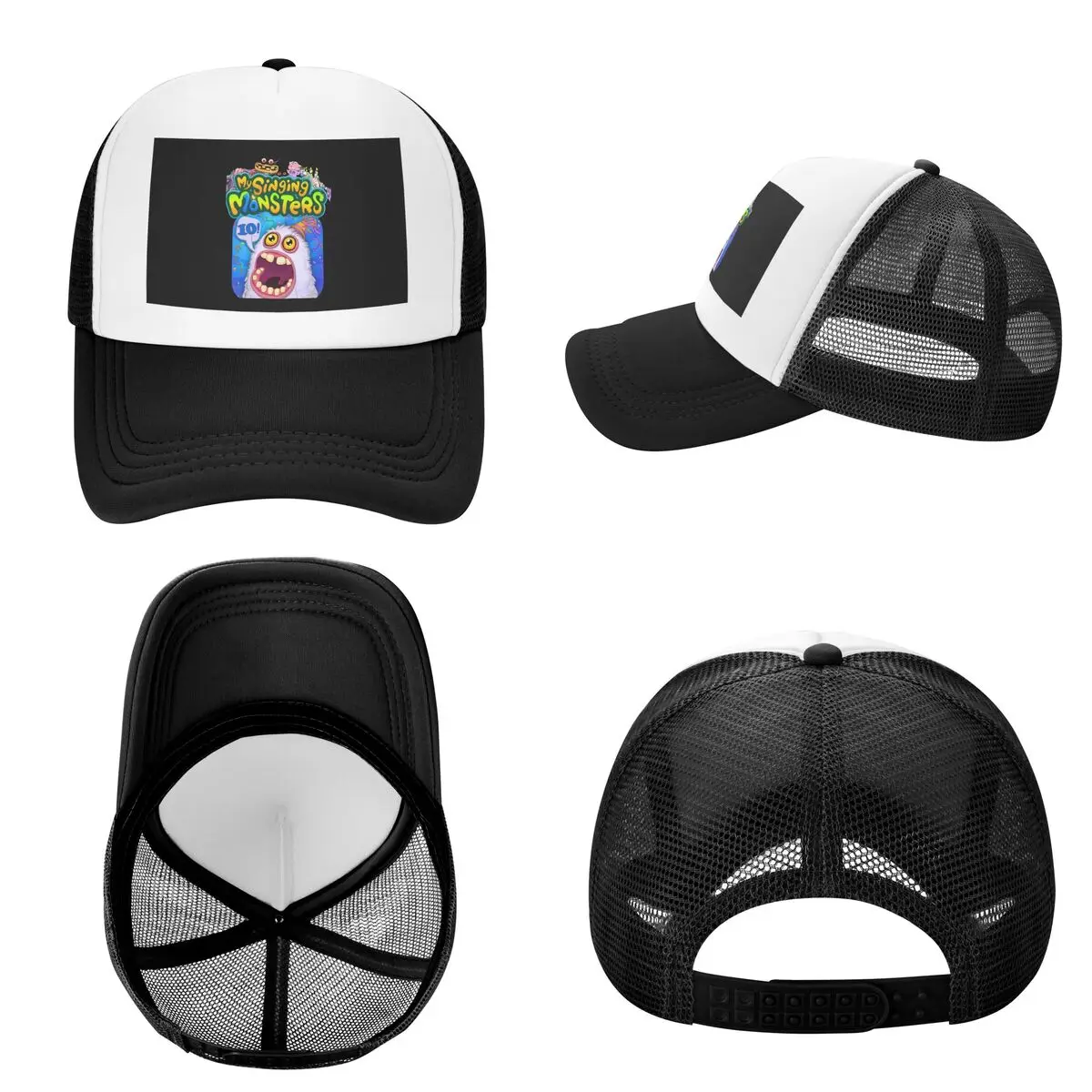 Wubbox My Singing Monsters (13) Cap Fashion Mesh Baseball Caps Adjustable Hat Hip Hop Summer Unisex Baseball Hats
