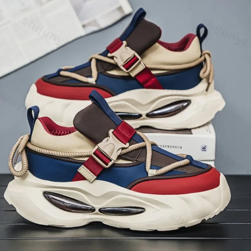 

Мужские повседневные кроссовки, весенние модные удобные кроссовки на платформе, мужские нескользящие кроссовки на шнуровке для мужчин, Zapatillas De Hombre