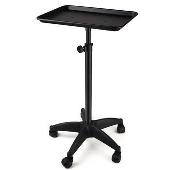 גולדרת קעקועים מאלומיניום עם גלגלים - עגלת סלון בגובה מתכוונ...