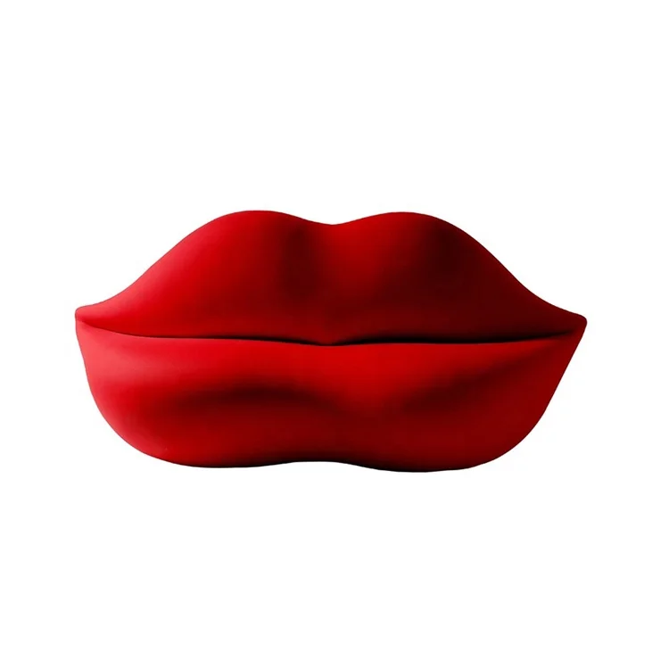 Red Lips shape furniture chair sofa living room sofa for salon waiting area furniture chairs