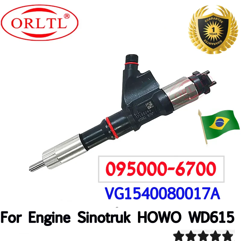 

HOT 095000-6700 095000-6701 China Lutong Diesel Injector Assembly R61540080017A for SINOTRUK HOWO R61540080017A ORLTL