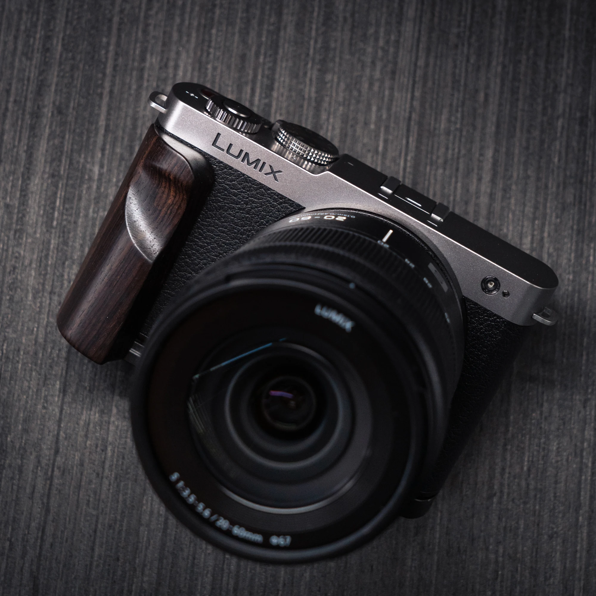Holz-Handgriff L-Halterung für Panasonic Lumix S9 Kamera mit Schnellwechsel-L-Platten-Halterung Ultraleicht mit Legierungsbasis – Detail 9