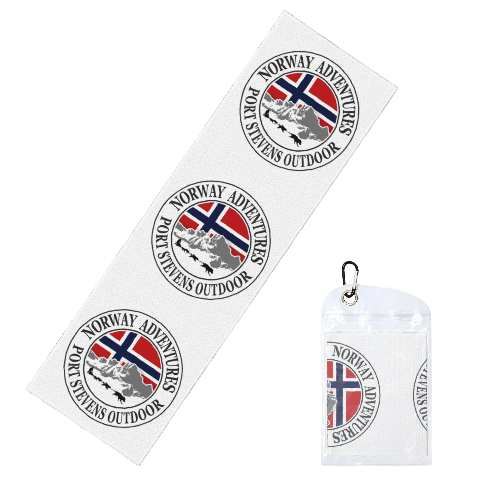 Norway Flag Cold Exercise Towel Face Towel Quick Dry Norwegian Flag Shower Breathable Cold Towel